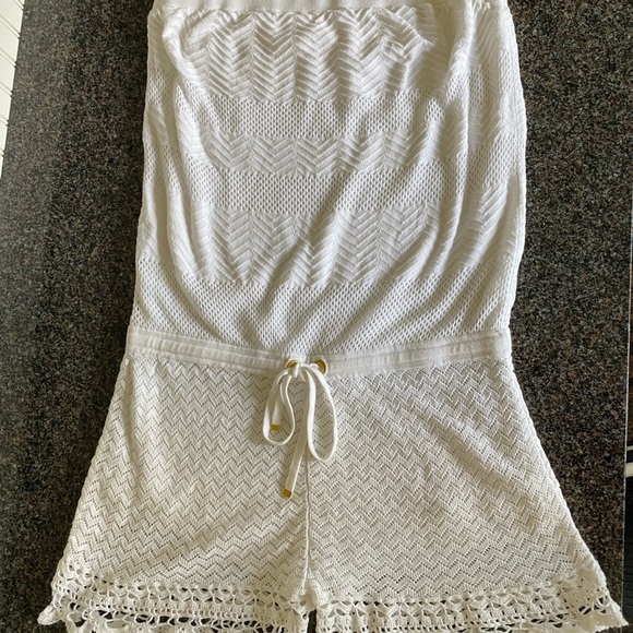 Lilly Pulitzer White Strapless Romper Large - Picture 3 of 9